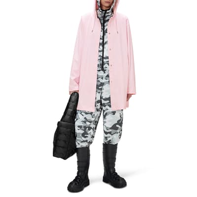 Pink Unisex Waterproof A Line Jacket